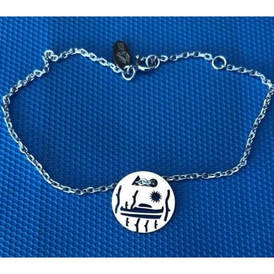 Bracelet femme argent, créateur CabaneTchanque, Token's Pinasse